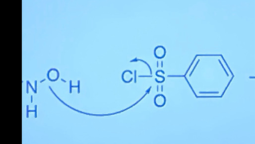 <p>Complete this reaction using Lossen rearrangement mechanism (RCONHOH)</p>