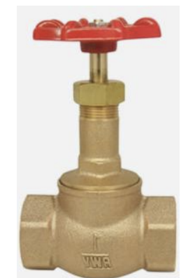 <p>It is a compression-type valve in which the flow of water is controlled by means of a circular disc that is forced (compressed) onto or withdrawn from an annular ring (known as valve seat), which surrounds the opening through which water flows</p>