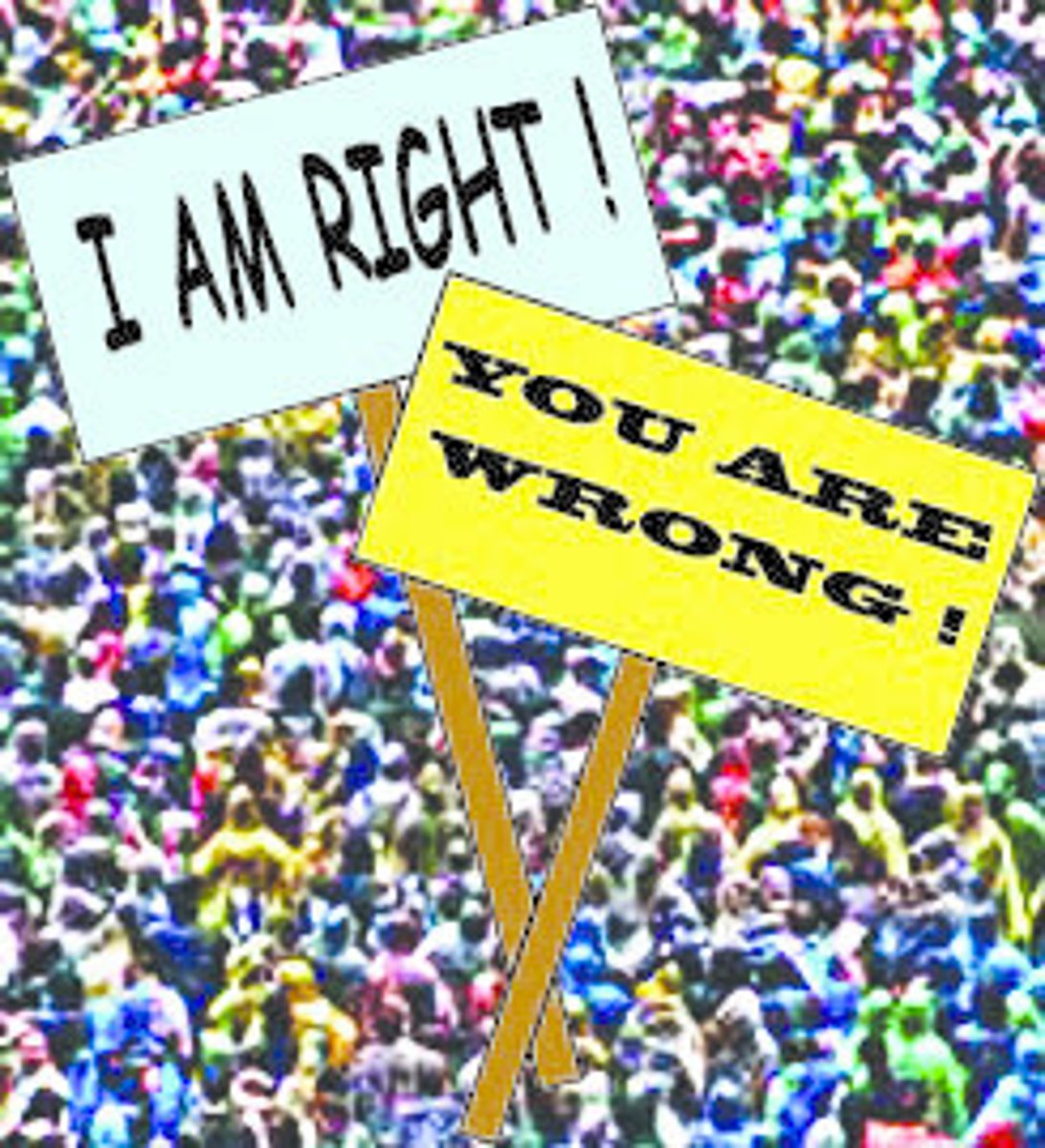 <p>dictatorial in one's opinions; stubborn</p>