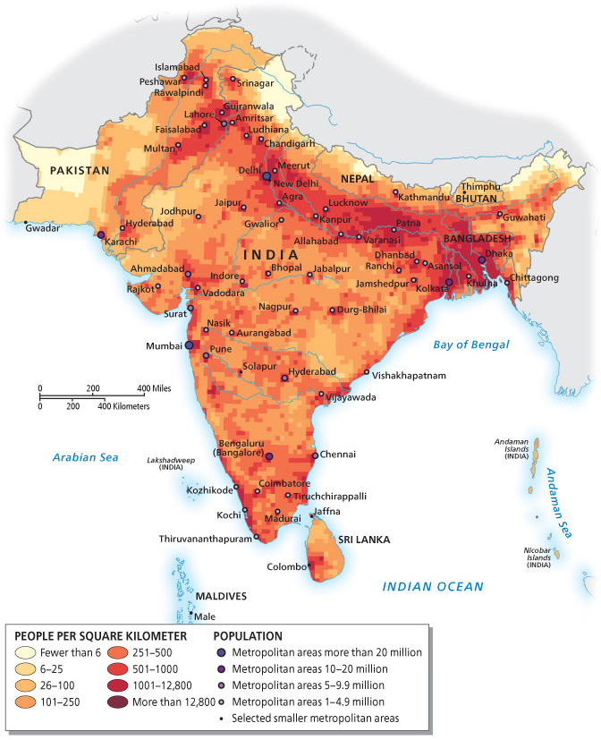 <p>color shades represent different data values, with darker shades generally showing larger average values</p>