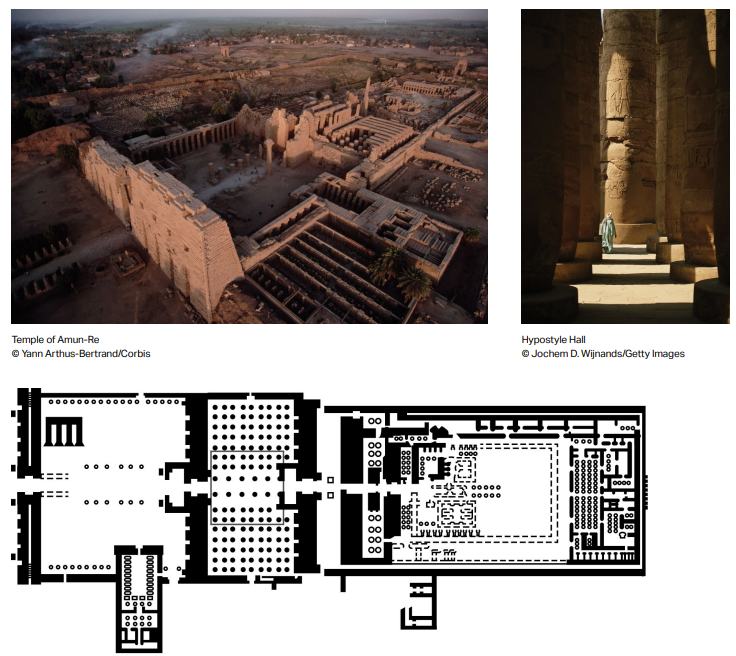 <p>Pylon Temple of Amun-Re - Karnak - 1550 - 1250 BCE</p>