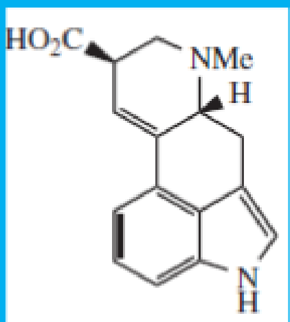 <p>a terpenoid indole alkaloid that is converted into ergotamine via non-iterative addition of amine (NRPS)</p>