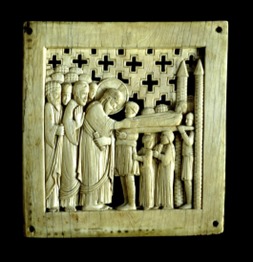 <p>Tavoletta con resurrezione del figlio della vedova</p>