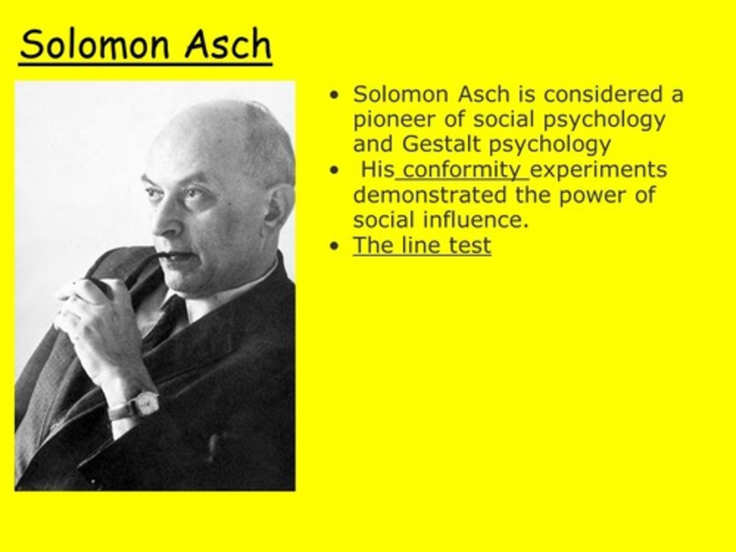 <p>(A) I Only</p><p>Solomon Asch was a Gestalt Psychologist.</p>