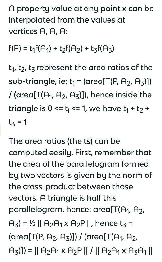 <p>A method of linear interpolation for a fragment’s texture coordinates</p>