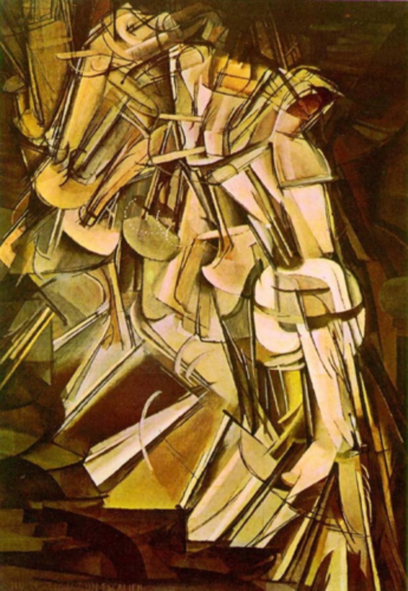 <p>Marcel Duchamp, oil o/canvas, 1912</p>