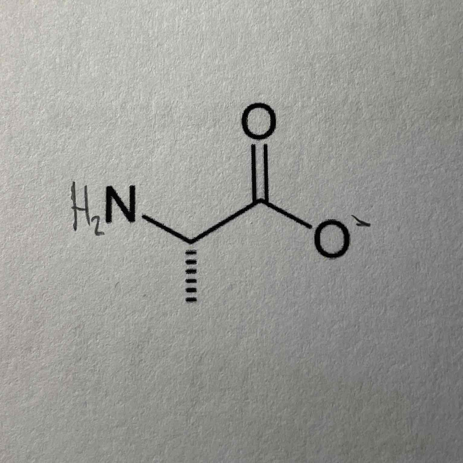 <p>HN-CH-C=O-OH</p>