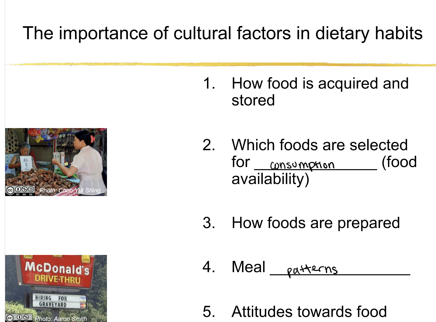 <p>a system of shared beliefs, values, customs, etc. All cultures are equally developed and food is a major part </p><ul><li><p>something we learn through life </p></li><li><p>dynamic</p></li><li><p>customary ways of thinking and acting </p></li></ul><p></p>