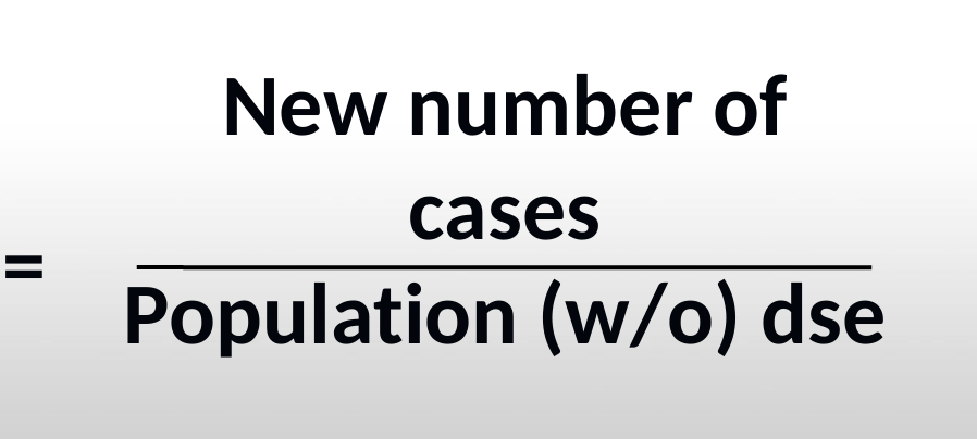 <p>Number of new cases of a disease in a population during a specific time period.</p><p></p>