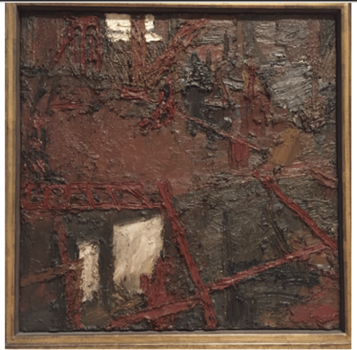 <p>How something would feel to touch</p><p>2D surfaces can have the illusion of texture</p><p>Words to describe texture:</p><p>Bumpy, smooth, jagged, rough, soft, furry, coarse, fine</p><p>Techniques that create texture:</p><p>Impasto, sgraffito, collage, visible brushstrokes</p><p>How does the texture affect the mood/atmosphere or visual impact?</p>