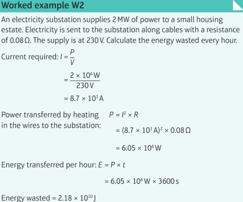 <p>P = E/t</p><p>P = IV</p><p>P = I<sup>2</sup>R</p>