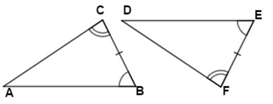 <p>Angle Side Angle - two angles and the side between them</p>