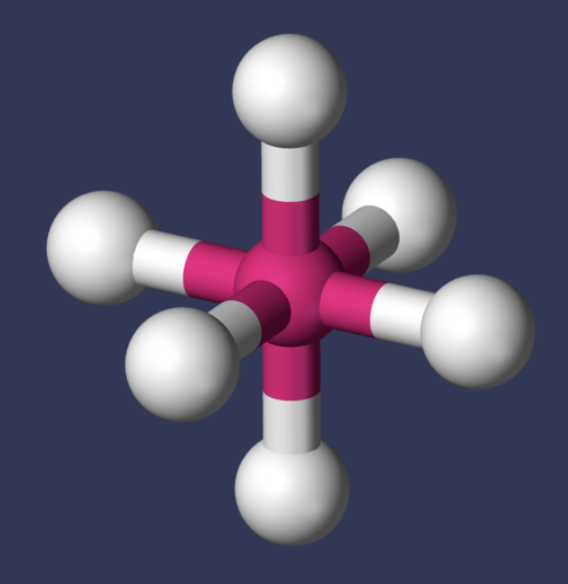 <p>AX₆ bond angle</p>