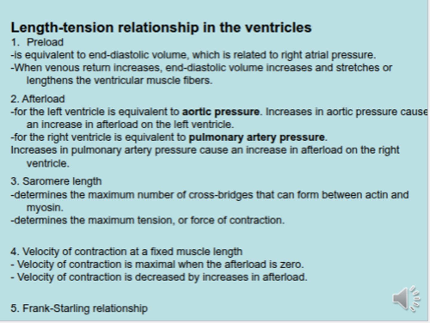 <p>aortic pressure</p><p>-</p><p>Increases in aortic pressure cause an increase in afterload on the L. ventricle</p>