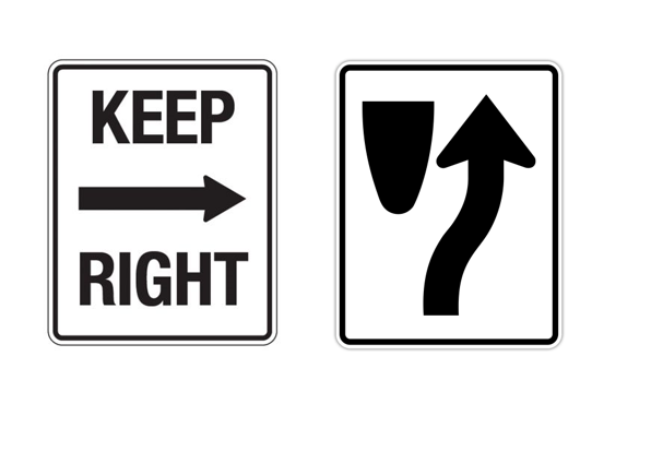 <p>Keep to the right side.</p>
