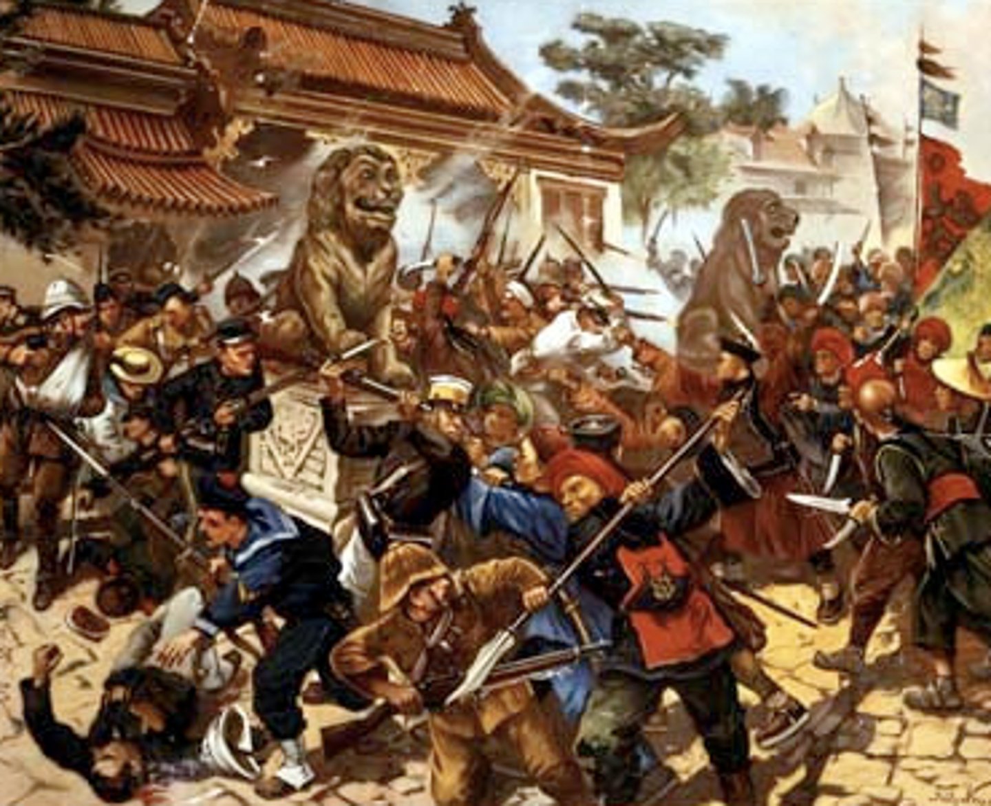 <p>Rising of Chinese militia organizations</p><p>in 1900 in which large numbers of Europeans</p><p>and Chinese Christians were killed</p>