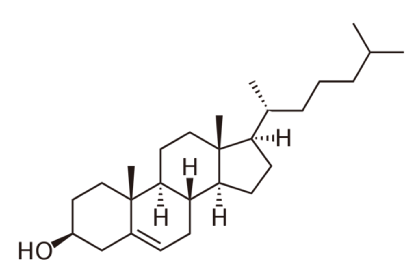 <p>(C) 25</p><p>Cholesterol contains 25 sp3 hybridized carbons.</p><p>Do not forget the two carbons from wedges and one from dashes! Only the two carbons in the double bond are not sp3 hybridized here</p>