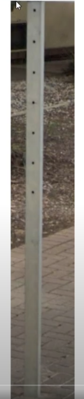 <p>Flat signposts, not round</p>
