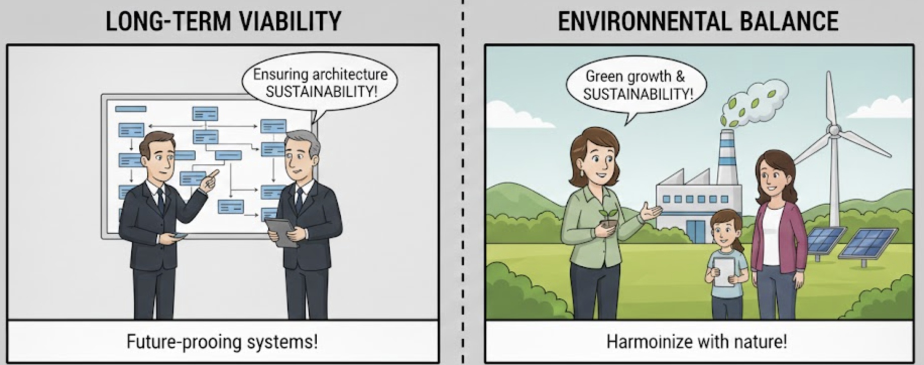 <p>The ability to be maintained at a certain rate or level; the avoidance of the depletion of natural resources in order to maintain an ecological balance.</p><ul><li><p>(Tính bền vững, khả năng duy trì lâu dài)</p></li></ul><p><strong>Dạng liên quan:</strong></p><ul><li><p><strong>Sustainable</strong> (Tính từ - bền vững)</p></li><li><p><strong>Sustain</strong> (Động từ - duy trì).</p></li></ul><p></p>