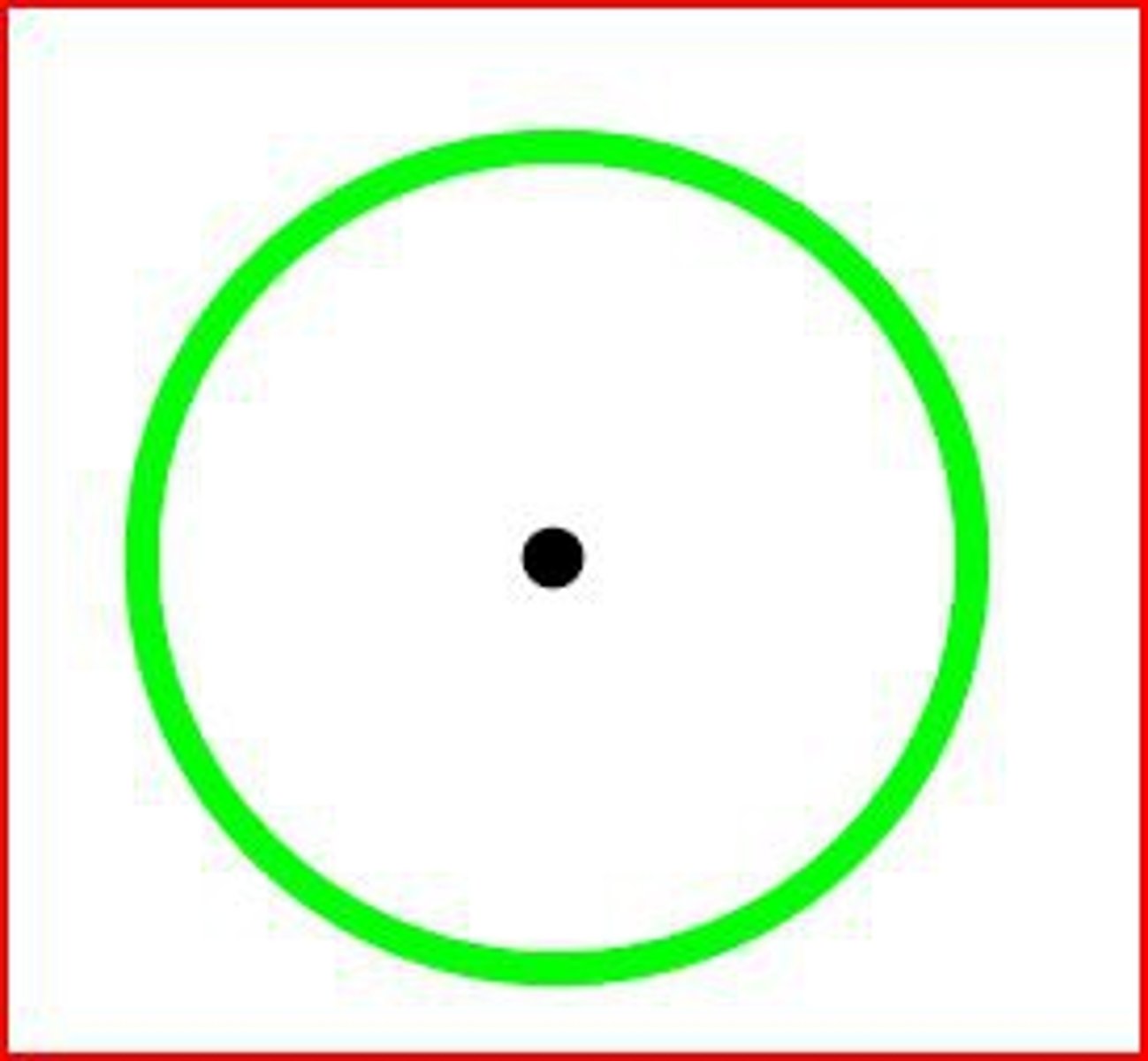 <p>A plane figure with all points the same distance from a fixed point called a center.</p>