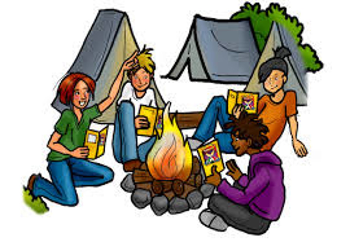 <p>To camp</p>