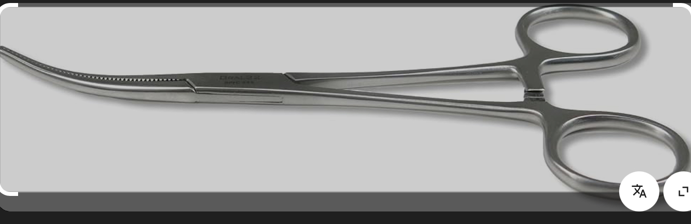 <p>Bigger than Pean clamp </p>