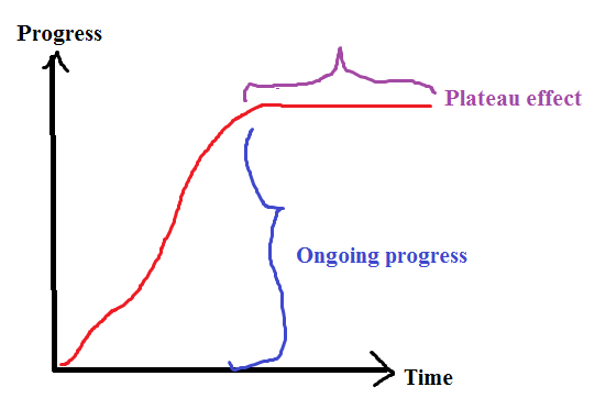 <p>plateau (n) <span>/plætˈoʊ/ (plural: UK: <strong>plateaux, US: plateus)</strong></span></p>