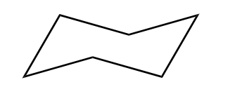 <p>if planar</p><ul><li><p>120° → some angle strain</p></li><li><p>torsional strain</p></li><li><p>Cyclohexane adopts a "chair" conformation to remove almost all angle strain and torsional strain.</p></li></ul><p></p>