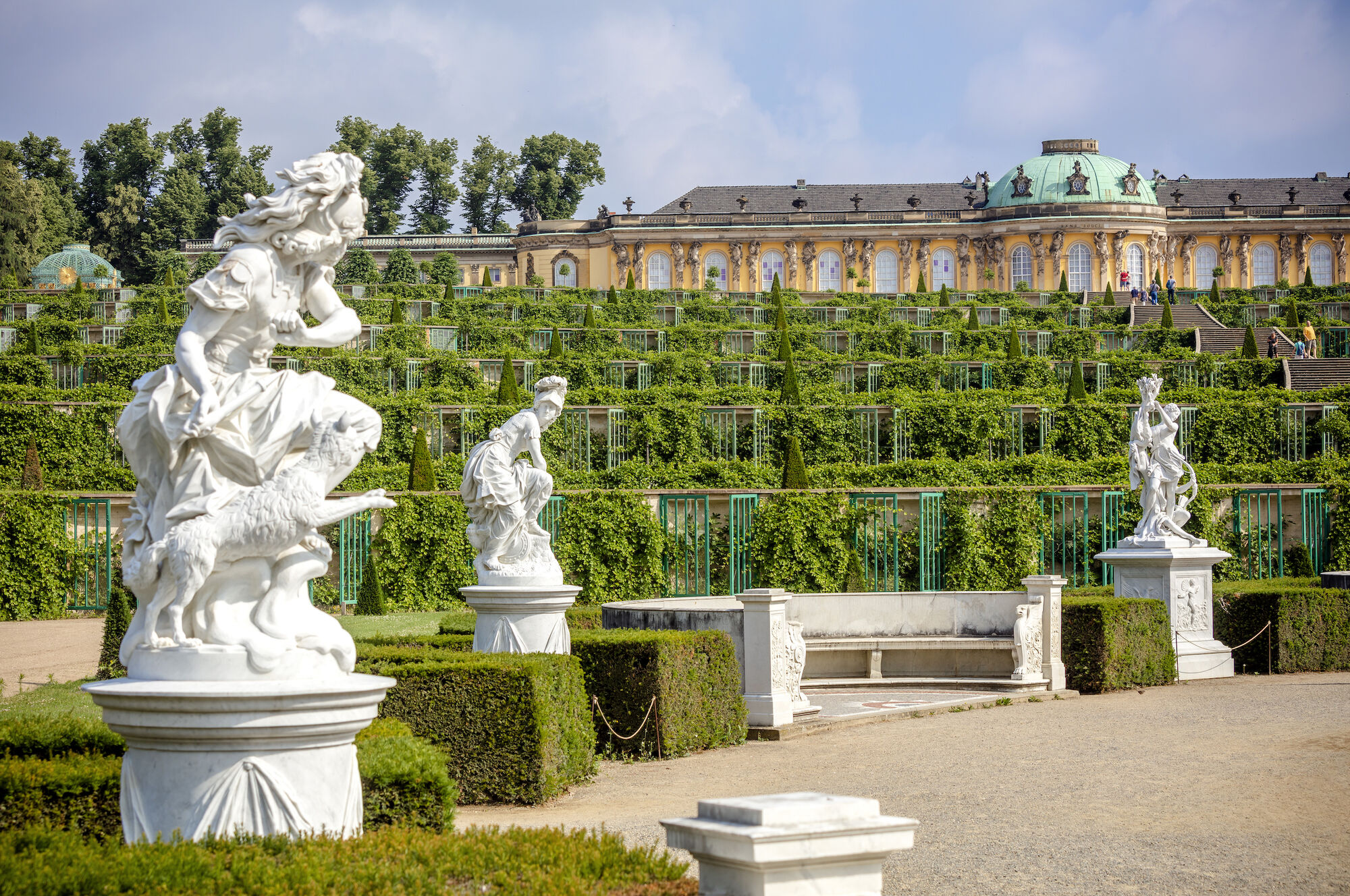 <p><strong>Der Park Sanssouci</strong></p>