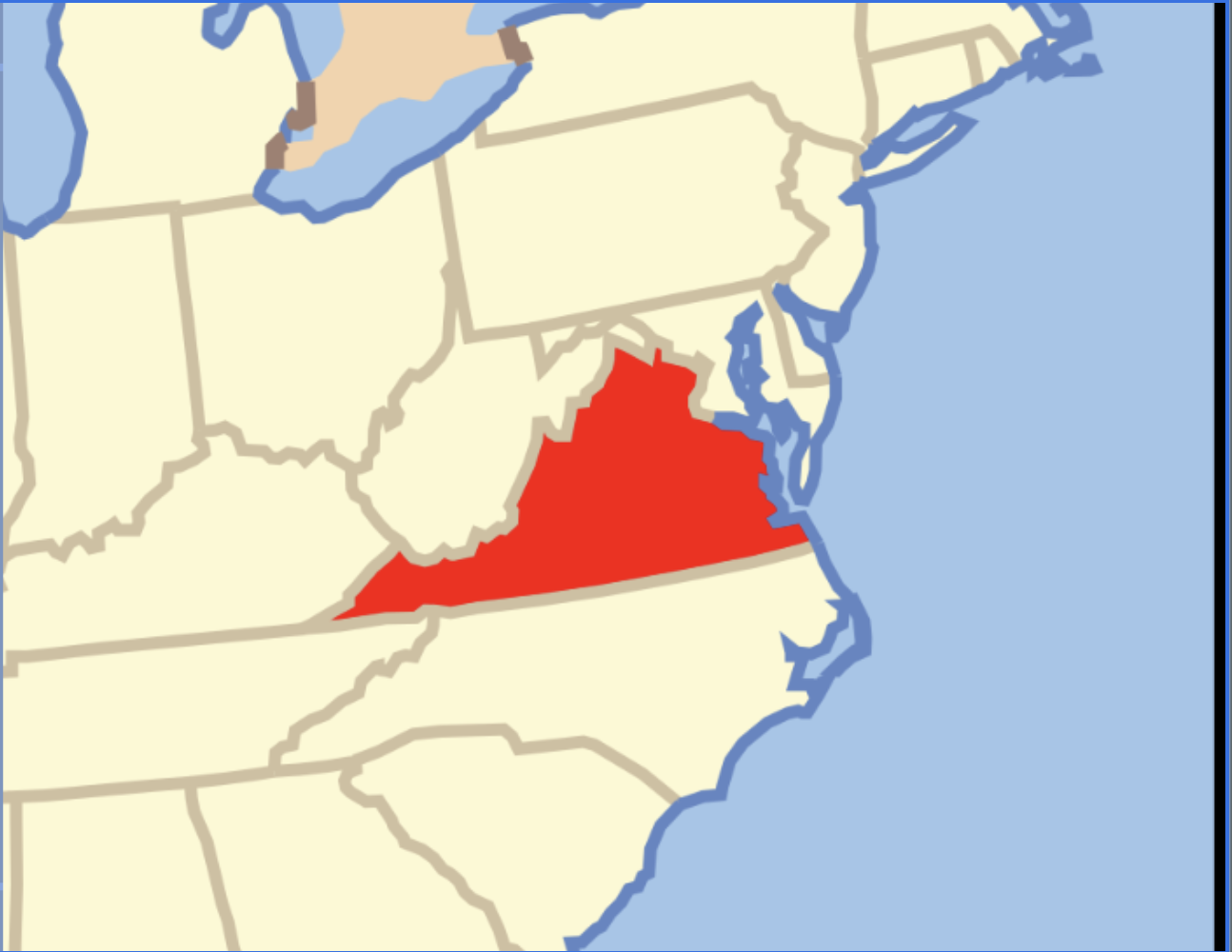 <p>Virginia</p>