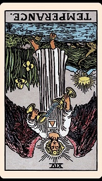 <ol start="14">
<li>Temperance (Reversed)</li>
</ol>