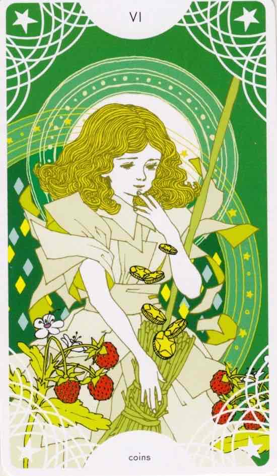 <p>Six of Pentacles</p>