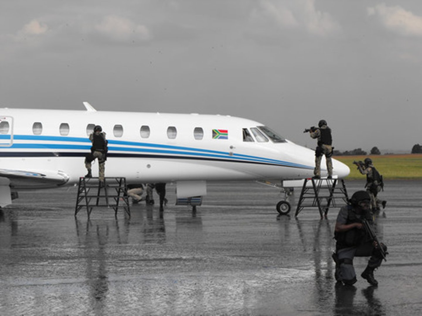 <p>when someone takes a vehicle (normally a plane) and controls it to get what they want</p>