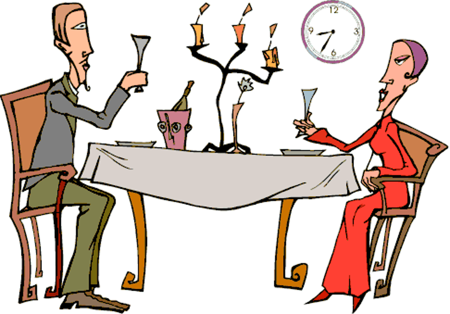 <p>to eat dinner</p>