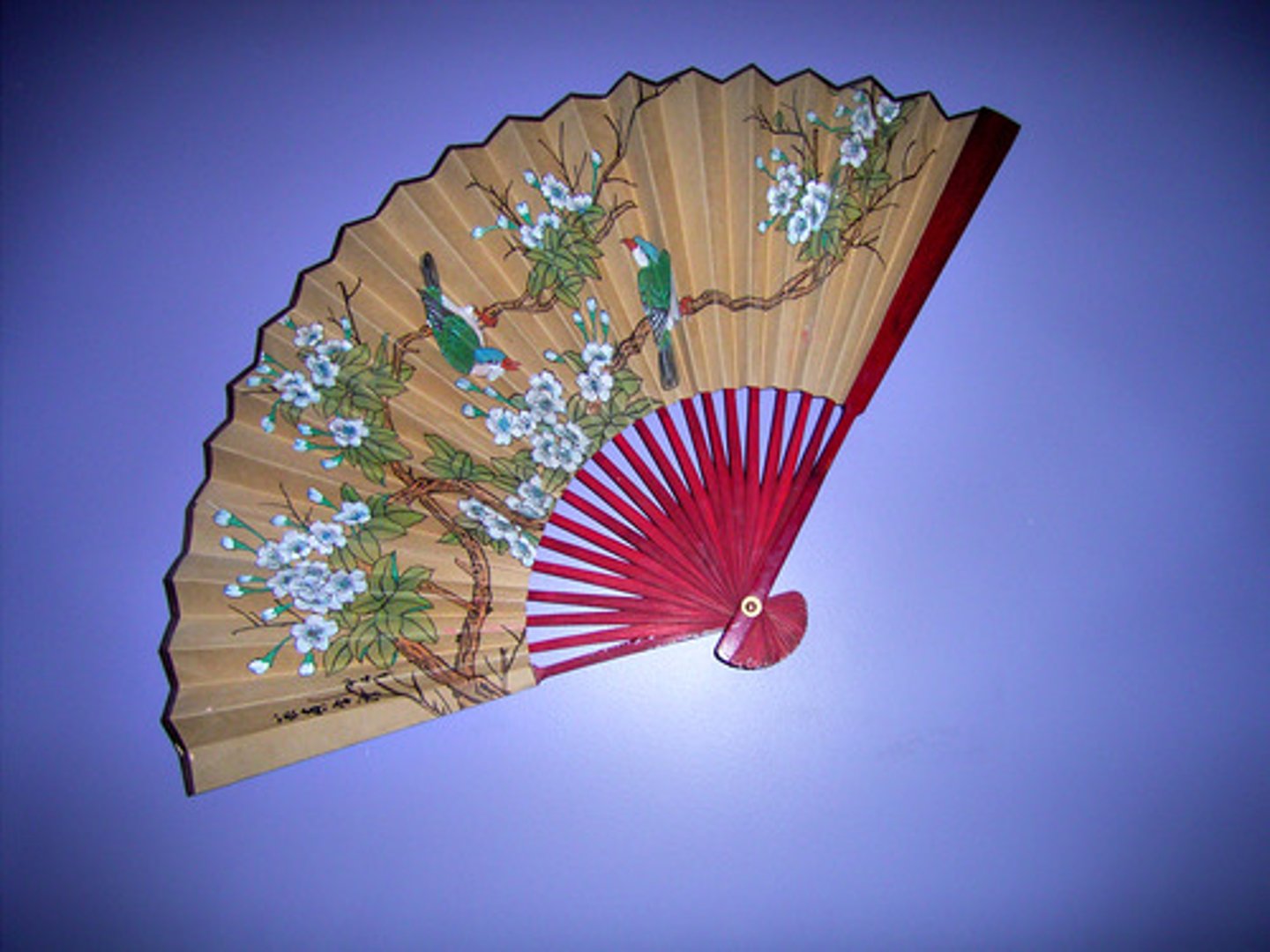 <p>(n): quạt giấy</p>