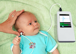-measure sound coming out of the ear; reflecting off internal structures