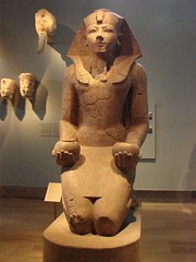 queen of ancient Egypt; After her husband's death, she continued in power as regent to his son, Thutmose III. Her reign was peaceful, and she developed the resources of Egypt, built the famous temple in Thebes.