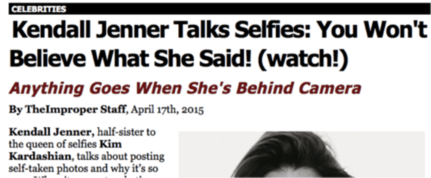 <p>Content designed to attract attention with misleading or exaggerated headlines.</p>