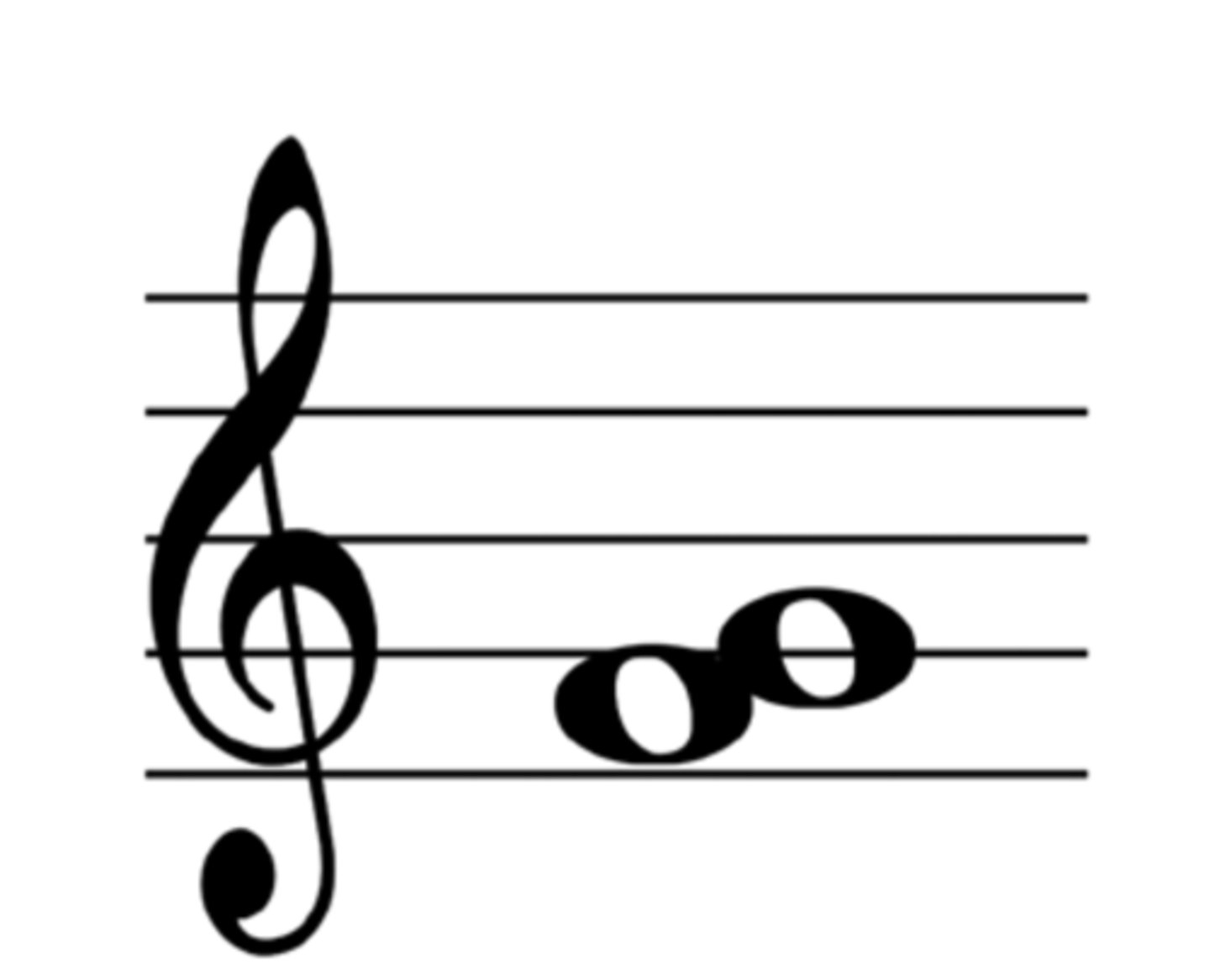 <p>Goes from one space to the nearest line</p><p>*(Even intervals go from space to line or line to space)*</p>