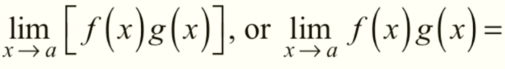 <p>Multiplication of Limits</p>