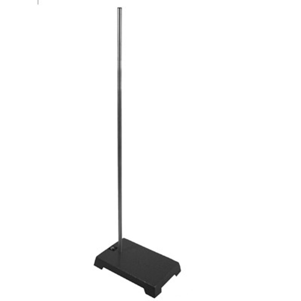 <p>Consists of a heavy base with a metal rod for supporting apparatus for a variety of laboratory operations</p>
