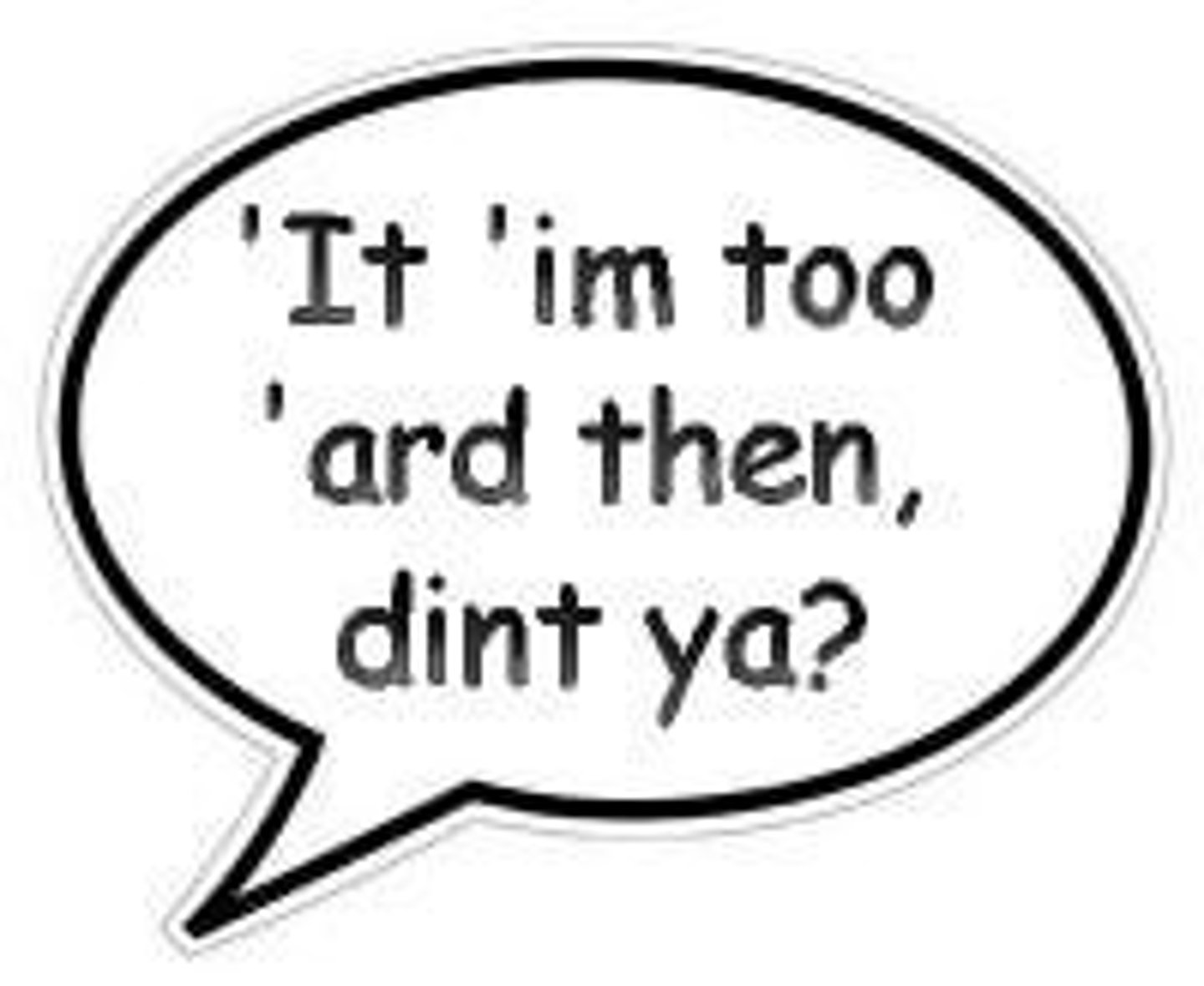 <p>The omission of a sound or syllable when speaking e.g. 'it 'im 'ard, didn't ya?</p>