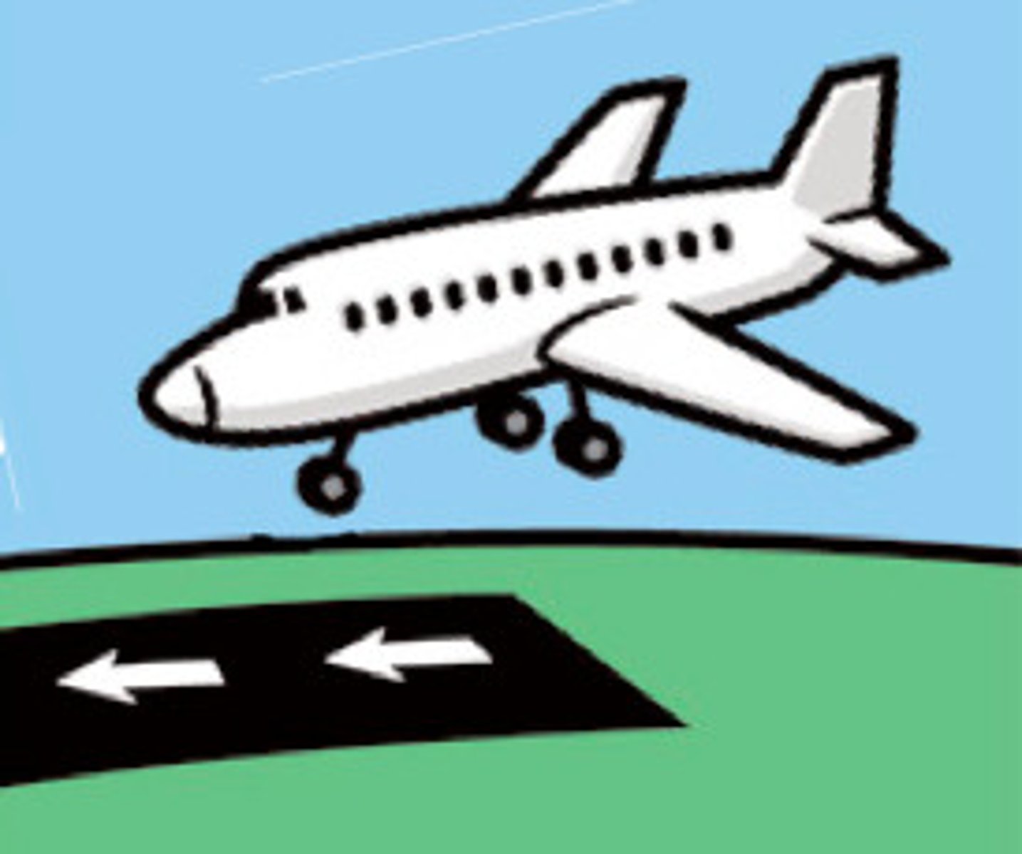 <p>to land (airplane)</p>