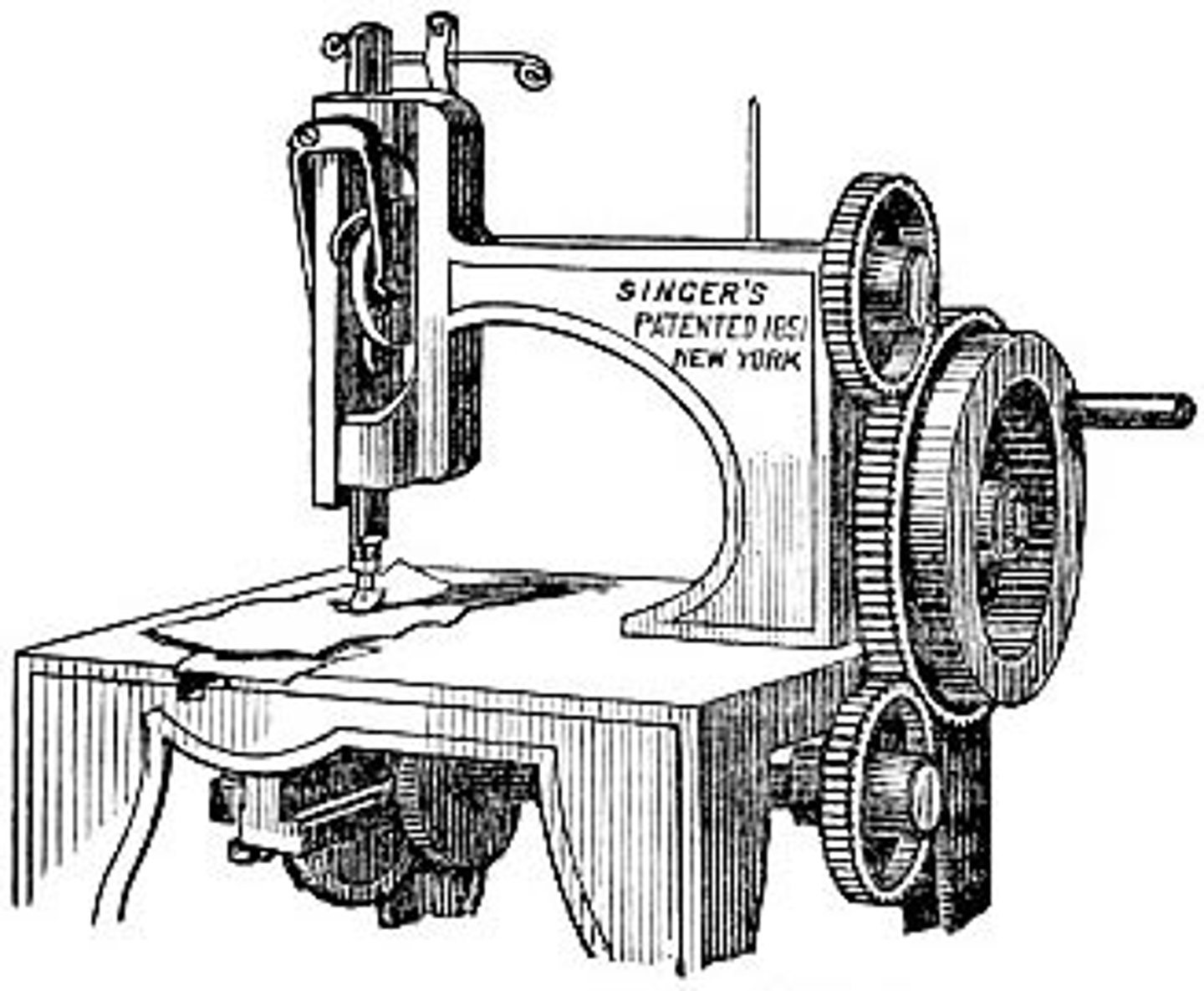 <p>invented the sewing machine</p>