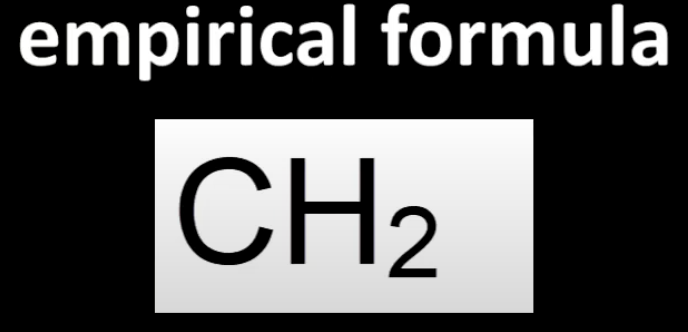 <p>Lowest whole number ratio of atoms.</p><p>Simplified version. </p><p>May not match actual structure.</p>