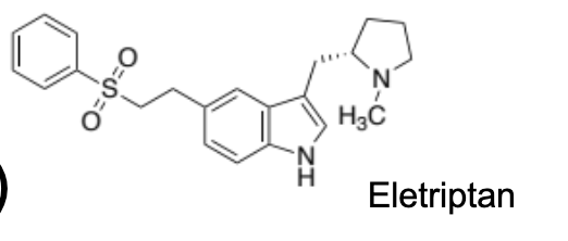 <p>highest affinity for 5HT1B and D</p><p>well tolerated across 20-80mg dosing range, max 80/day</p><p>structure is the bulkiest one</p>