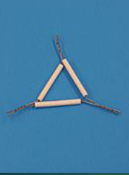 <p>Supports a crucible over a Bunsen Burner during heating </p>