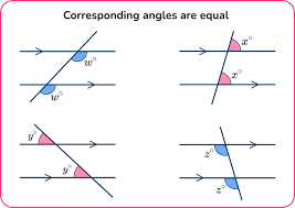 <p>Angles that have corresponding positions when two lines are cut by a transversal.</p>