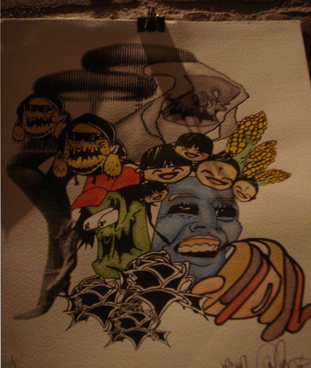 <p>a print made using a stencil process in which an image or design is superimposed on a very fine mesh screen and printing ink is squeegeed onto the printing surface through the area of the screen that is not covered by the stencil</p>