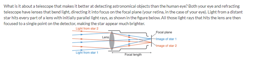 (4) Imagine *decreasing* the size of the lens in the figure above. Which choice below best describes what would happen?